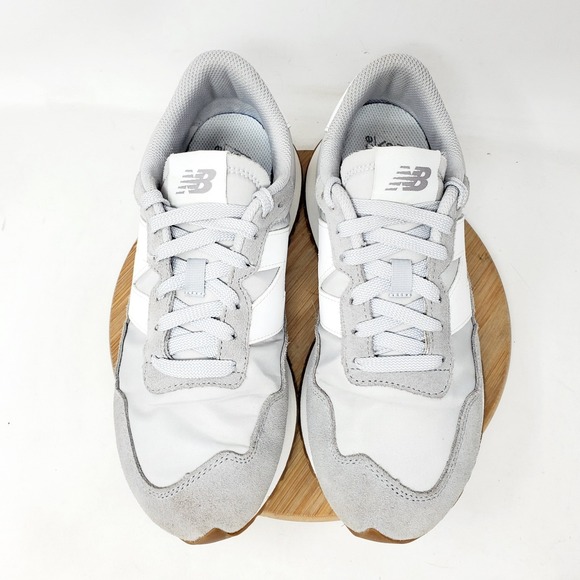 New Balance 237 Shoes Womens 9 Retro Sneaker Grey White Chunky Lace Up Low - Picture 4 of 13